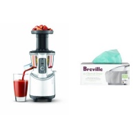 Breville BJS600XL Masticating Juicer and Biodegradable Pulp Bin Liner Bags