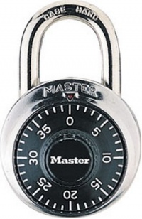 Master Lock 1500D Dial Combination Lock, 1-7/8-Inch, Black