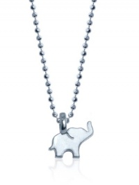 Alex Woo Mini Addition Elephant Chain in Sterling Silver Pendant Necklace , 16