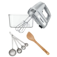 Cuisinart HM-90BCS Power Advantage PLUS 9-Speed Hand Mixer w/ Storage Case + Stir Fry Spatula + Measuring Spoons 4-Piece Set