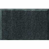 Apache Mills 60-043-1902 Enviroback Apache Rib Doormat, Pepper, 18-Inch by 27-Inch