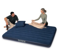 Intex Classic Downy Queen Airbed with 2 Pillows and Double Quick Hand Pump