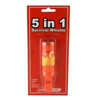 5 in 1 Survival Whistle, Emergency Zone® Brand