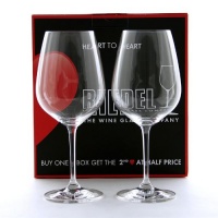 Riedel 6409/0 Heart To Heart Non-leaded Cabernet Sauvignon Wine Glasses, Set of 2