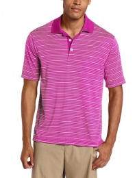 Adidas Golf Men's Climalite Two-Color Stripe Polo Shirt