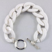 Charmed by Stacy Neon's The Word Chain Link Bracelet (Snow White)