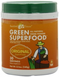 Amazing Grass All Natural Drink Powder, Green Superfood, 8.5-Ounce Container