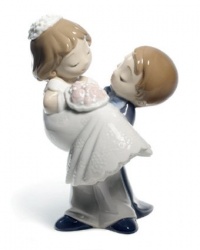 Nao by Lladro Collectible Porcelain Figurine: LOVE IS....YOU AND ME - 6 tall - marriage, wedding, celebration.....