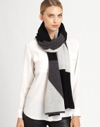 A seasonal essential in luxe cashmere takes on a trend-forward colorblock effect. Cashmere23 X 80Dry cleanImported