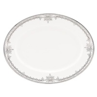 Lenox Marchesa Couture Oval Platter, Empire Pearl