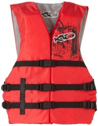 X20 Universal Adult Life Jacket Vest - Red & Black