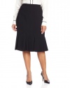 Kasper Women's Plus-Size Crepe Paneled Skirt