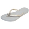 Havaianas Slim Crystal Heart White Juniors Sandals (4/5)