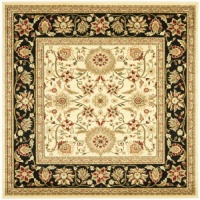 Safavieh Lyndhurst Collection LNH212B Ivory and Black Square Area Rug, 8-Feet