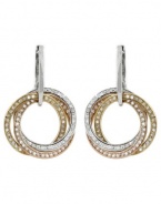 Effy Jewlery Moderna Trio Diamond Circle Earrings, .92 TCW