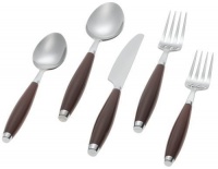 Fiesta Cinnabar (Reddish Brown) 5-Piece Flatware Set, Service for 1