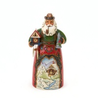 Jim Shore Christmas Heartwood Creek from Enesco German Santa Figurine 6.75 IN