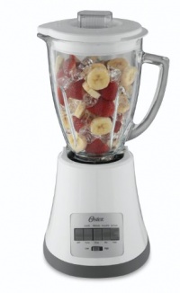 Oster BLSTMG-W 8-Speed Glass Jar Blender, 6-Cup, White