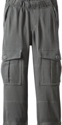 Tea Collection Boys 2-7 French Terry Cargo Pants, Thunder, 4