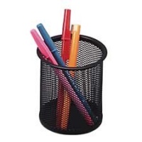 Sparco Steel Mesh Pencil Cup - Black