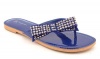 INC International Concepts Giselle Open Toe Thongs Sandals Shoes Blue Womens Size 6m