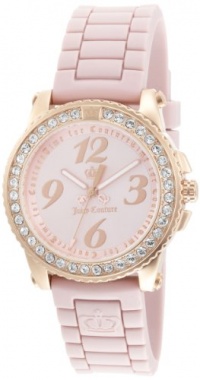 Juicy Couture Women's 1900723 Pedigree Pink Jelly Strap Watch