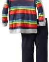 Splendid Littles Baby-Boys  Zuma Stripe Pant Set, Barrel, 18-24