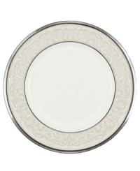 For more than 90 years, Noritake has made an art of setting the table. Whether you host gala home soirees or prefer to dine casually with the family, Noritake has a perfect tabletop setting for you. The formal Silver Palace collection is a masterpiece of  textural contrast, combining smooth white bone china with a band of embossed, silver-trimmed detailing, lavishly finished with a polished platinum rim.