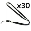 Cosmos ® 30 pcs Black Long Neck Strap Band Lanyard (36 inch full round length)For Camera Cell phone ipod mp3 mp4 PSP Wiimote ID card badge and other Electronic Devices + Cosmos cable tie