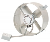 Ventamatic CX2500 Power Attic Gable Mount Ventilator with Galvanized Steel Construction and 14-Inch Blade