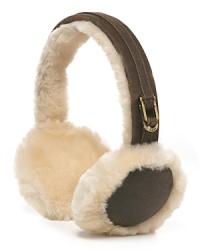 A charm lends a touch of shine to these plush and cozy earmuffs from UGG® Australia.