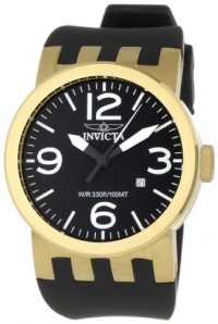 Invicta Men's 0852 Force Collection Gold/Black Polyurethane Watch