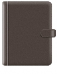 Pierre Belvedere A4/Letter Size Snap Portfolio, Refillable, Chocolate (676480)