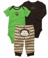 Carters Daddy's Little Guy Monkey Bodysuit Set