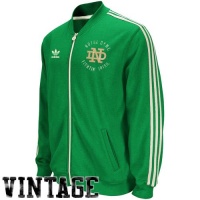 Notre Dame Fighting Irish Green adidas Homecoming Track Jacket