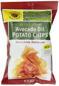 Good Health Avocado Oil Potato Chips, Barcelona BBQ, 1.25-Ounce (Pack of 24)