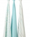 aden + anais Rayon From Bamboo Swaddle Blanket 3 Pack, Azure