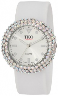 TKO ORLOGI Women's TK613CL Crystal Slap White Watch