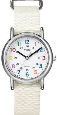 Timex Weekender Slip Through Mid Size - White