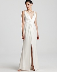 Badgley Mischka Gown - Deep V Neck