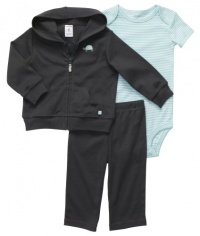 Carters Hooded Turtle Cardigan Set