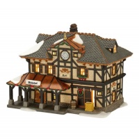 Department 56 Alpine Village Reit Train Station Lit House, 6.1-Inch