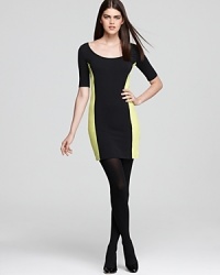 Color block sides and a curve-hugging fit make this Volcom dress wickedly delightful.