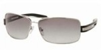 PRADA SPR54I SPR 54I 1BC-3M1 1BC3M1 SILVER METAL GREY GRADIENT LENS SUNGLASSES SHADES