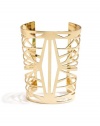 GUESS Women's The Festival Collection - Gold-Tone Web Cuff Bracelet, GOLD