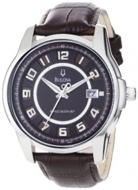 Bulova Men's 96B128 Precisionist Claremont Brown Leather Watch