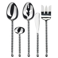 Gourmet Settings Silver Tear  5 pc Stainless Steel Hostess Set