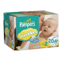 Pampers Swaddlers Diapers Economy Pack Plus Size 2 204 Count