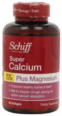 Schiff Super Calcium-Magnesium, Softgels, 90 softgels