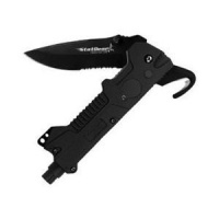 T3 Tactical Triage & Auto Rescue Tool - Knife, Seatbelt Cutter, Hook Blade